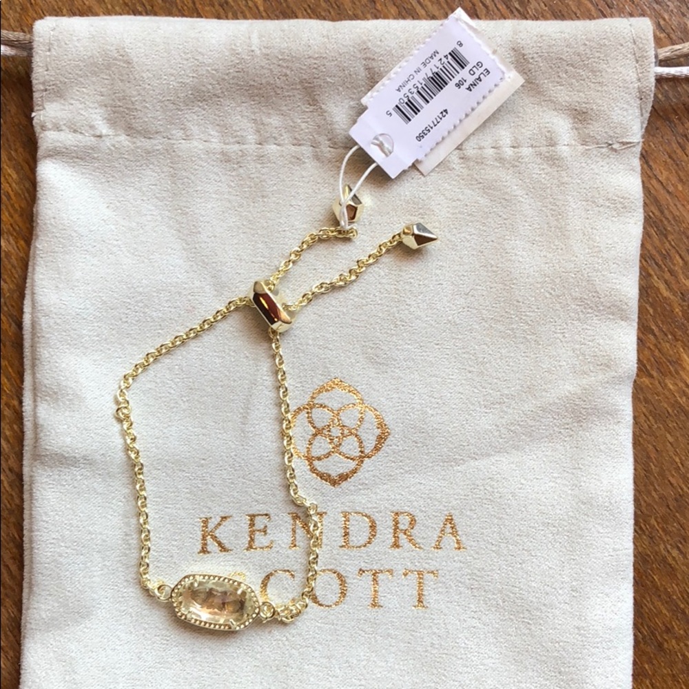 Kendra Scott Bracelet. Gold and clear.
